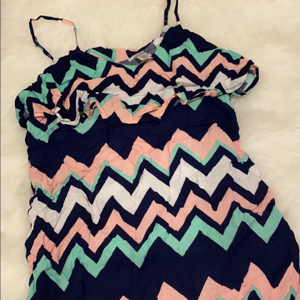 Zig zag pattern dress